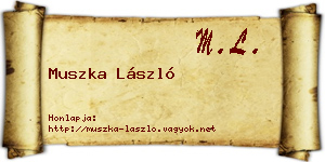 Muszka László névjegykártya